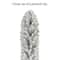 4ft. Pre-Lit Flocked Carson Pine Artificial Christmas Tree, Clear Lights